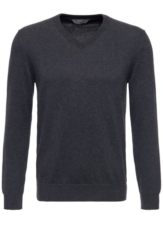 Way of Glory Herren WAY OF GLORY Herren Pullover mit V-Ausschnitt anthrazit