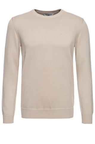 Way of Glory Herren WAY OF GLORY Herren Pullover mit Rundhals-Ausschnitt ecru