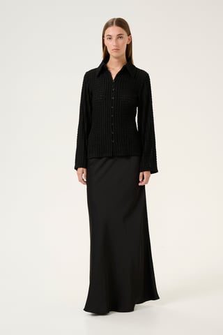 Blouse with long sleeve Regular fit Meteorite