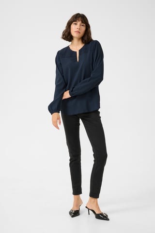 Blouse with long sleeve Regular fit Midnight Marine