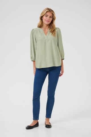 Blouse met lange mouwen Regular fit Desert Sage CC light green