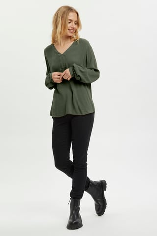 Blouse with long sleeve Regular fit Grape Leaf