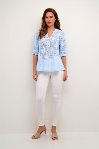 Blouse with long sleeve Relaxed fit Cashmere Blue