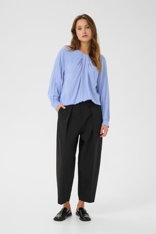 Blouse with long sleeve Regular fit Cornflower