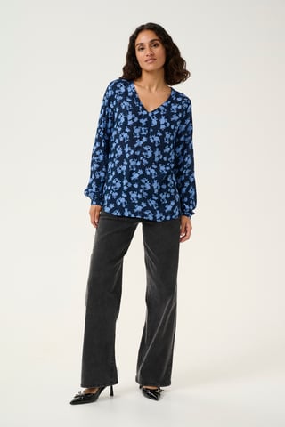 Blouse met lange mouwen Regular fit Midnight M./Ebb&Flow Flower floral
