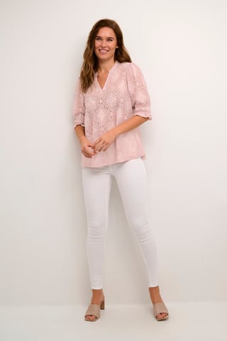 Blouse met lange mouwen Relaxed fit Pale Mauve rose