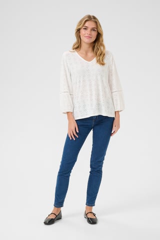 Blouse with long sleeve Regular fit Chalk CC.