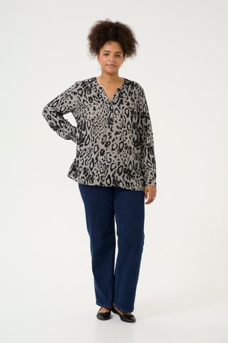 Blouse met lange mouwen Regular fit Moonstruck / Black Animal animal