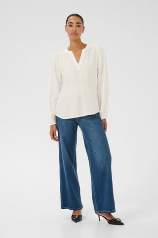 Blouse with long sleeve Regular fit Chalk CC.