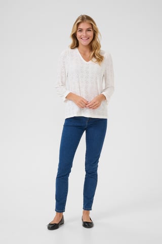 Blouse met lange mouwen Regular fit Chalk CC. white
