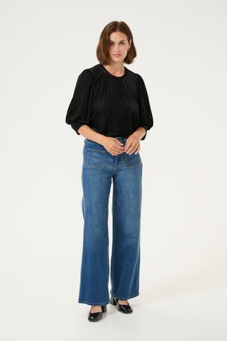 Blouse with long sleeve Loose fit Black Deep CC.