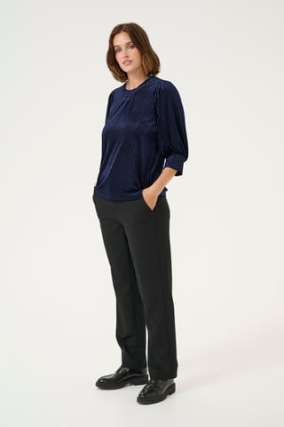 Blouse met lange mouwen Loose fit Midnight Marine