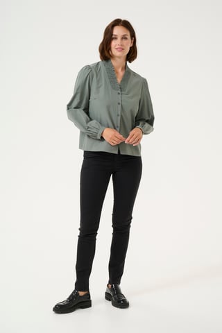 Blouse with long sleeve Regular fit Balsam Green