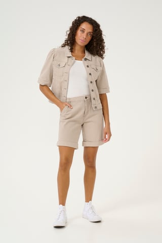 Shorts casual Loose fit Dune/White Stripe
