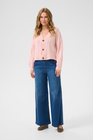 Knitted cardigan Straight fit Sepia Rose Melange