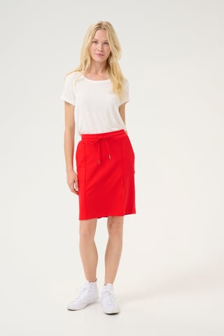 Skirt Pencil shape Fiery Red