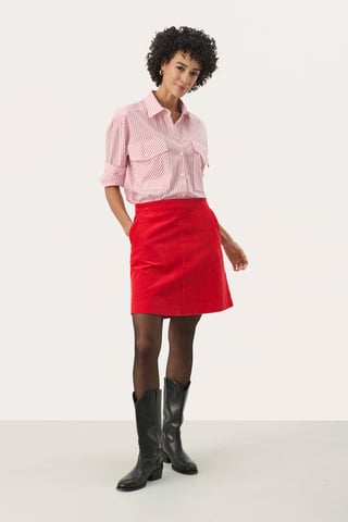 Skirt A-shape Mars Red
