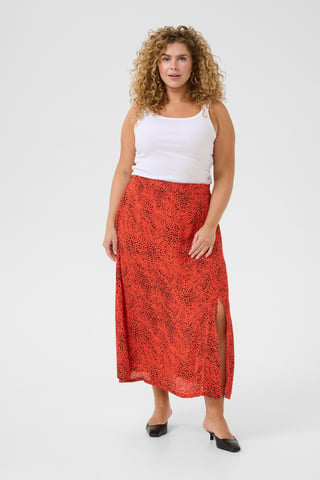 Skirt A-shape Grenadine Graphic Animal