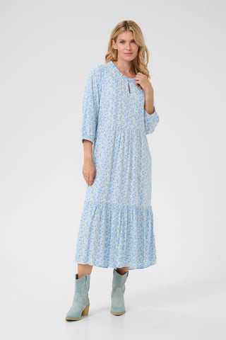 Dress A-Line Blue Yellow Small Floral