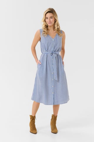 Dress Feminine Silhouette Blue Milkboy