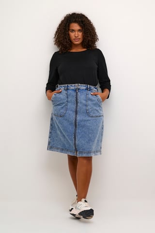 Jersey jurk A-shape black