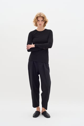 Long sleeved T-shirt Slim fit Black