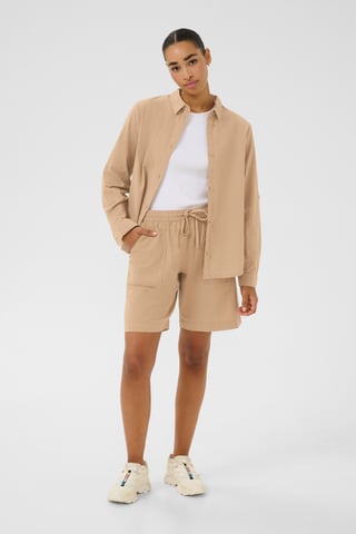 Long sleeved shirt Regular fit Classic Sand