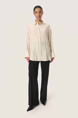 Long sleeved shirt Loose fit Oatmeal