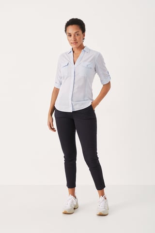 Overhemd met lang mouwen Relaxed fit Heather blue