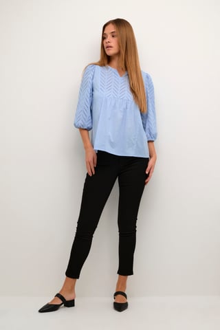 Long sleeved shirt Regular fit Cashmere Blue