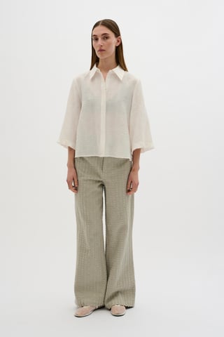 Long sleeved shirt Boxy fit Bright White