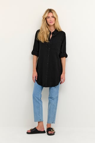 Long sleeved shirt Loose fit Black Deep