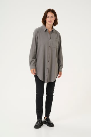 Long sleeved shirt Loose fit Smoked Pearl