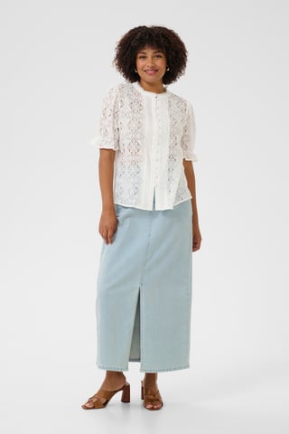 Korte mouwen shirt Regular fit Marshmallow cream