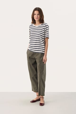 T-shirt Regular fit Navy and White Stripe