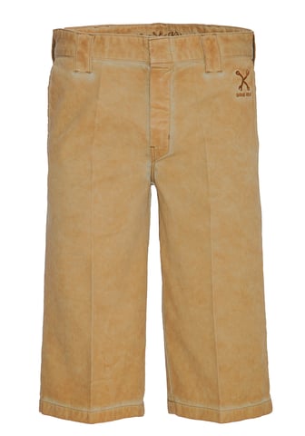 King Kerosin Herren King Kerosin Workwear Shorts in Oil-Washed Optik Garage Wear senf