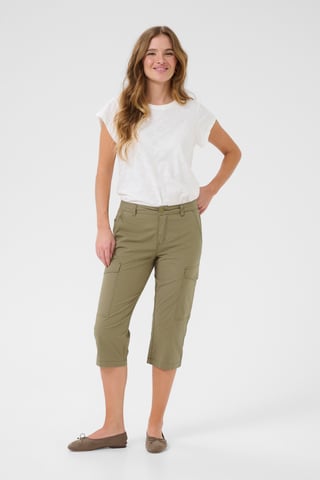 Capribroek Regular fit Dusky Green Wash green