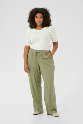 Pants Suiting Loose fit Oil Green
