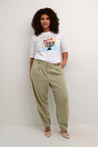 Pants Suiting Loose fit Vetiver