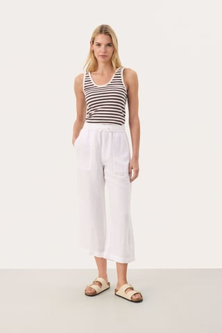 Casual broek Easy fit Bright White