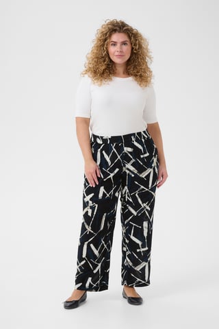 Casual pants Loose fit Black/Midnight Marine Graphic