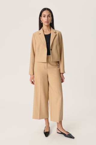 Pants-knitted Regular fit Travertine