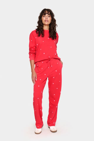 Casual broek Regular fit Viva Magenta Bonbon Harts red