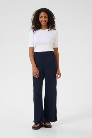 Pants-knitted Loose fit Midnight Marine