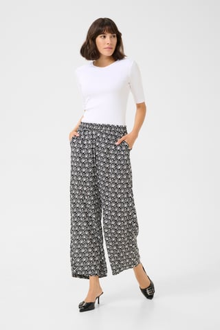 Casual pants Loose fit Black/Moonstruck Retro Print