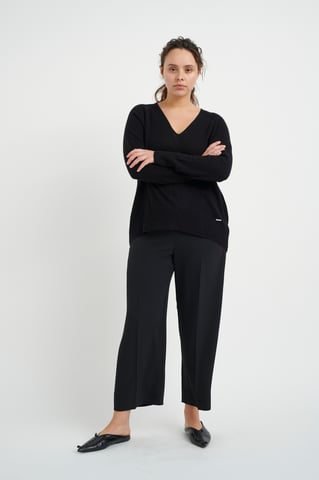 Casual broek Regular fit Blac