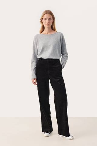 Casual pants Classic fit Black