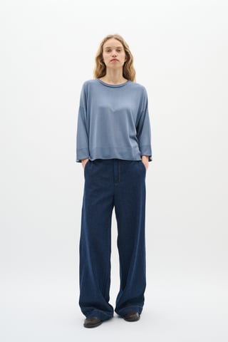 Casual broek Regular fit Blue denim