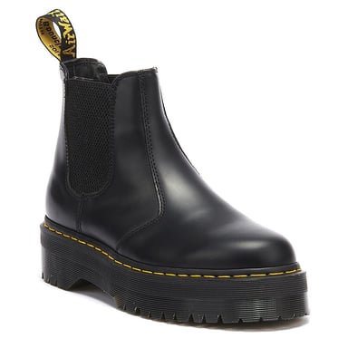 Dr. Martens 2976 Quad Smooth Polished Women's Black Boots