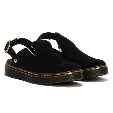 Shop Voor Dr. Martens Carlson Eh Suede Faux Fur Zwarte Sandalen